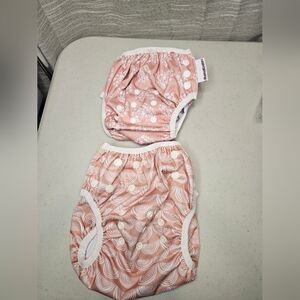 Mama Koala 2 Diaper covers Peachy Colored New